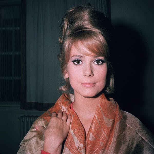 colour;format square;female;film;film actress;personality;french;key 11690 box vcg0116;key p/deneuve/catherine person human clothing apparel face home decor