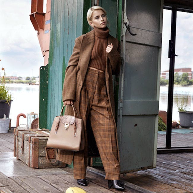 clothing apparel overcoat coat handbag accessories bag accessory footwear